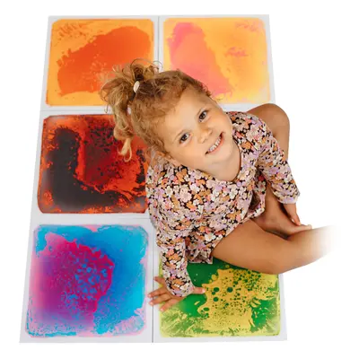 MagicMeadow Liquid Floor Tiles Set of - Sensory Toys for Children