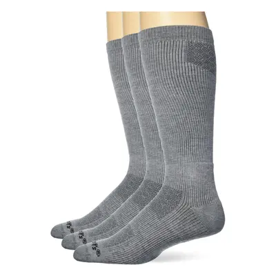 Dr Scholls Mens Athletic Work compression Over the calf Sock, gray, 12 US