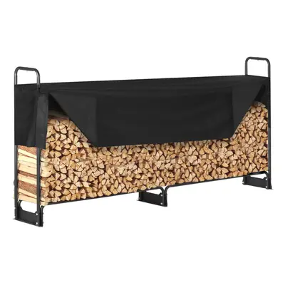 VEVOR 8.5FT Outdoor Firewood Rack with Cover Firewood Holder 102" x 14.2" x 46.1"