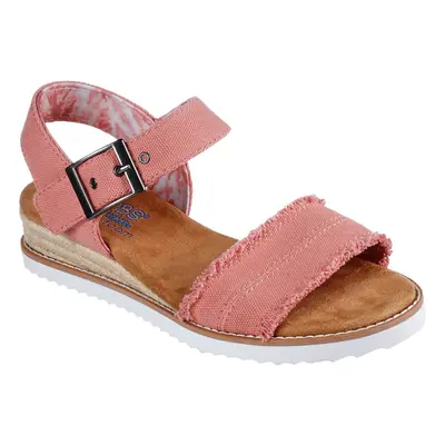 (UK 5, Coral) Skechers Womens Bob's Memory Foam Desert Kiss Adobe Princess Sandals