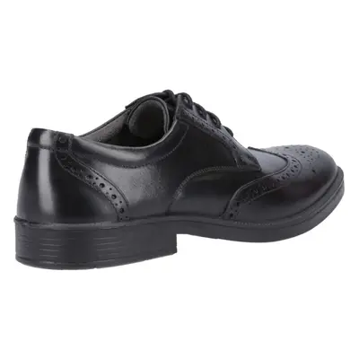 (Black, (Adults')) Hush Puppies Nolan Leather Men's Black Brogues Shoes