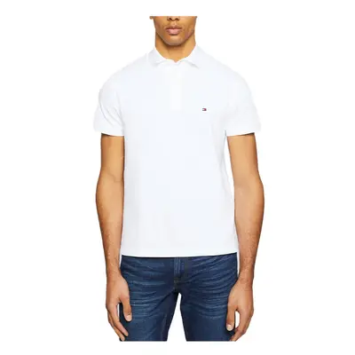 (White, 2XL) Tommy Hilfiger Mens Polo Shirts Cotton T-Shirt