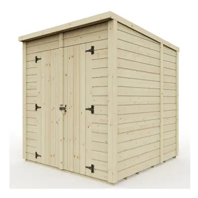 (6ft x 6ft) Everest Security Shed with Pent Roof and Double Door