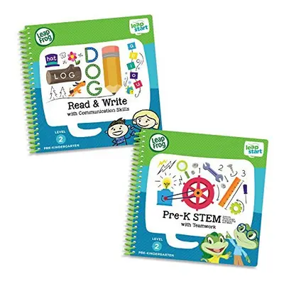 LeapFrog LeapStart Level Pre-Kindergarten Activity Book Bundle with Read and Write, Pre-K STEM