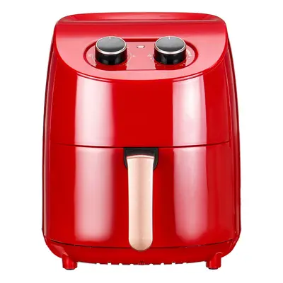 (Red) Air Fryer 1000W Kitchen Oven Oil Free Low Fat Healthy Cooker Oven 3.5L