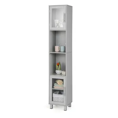 Tall Bathroom Storage Cabinet Freestanding Slim Tower Cabinet