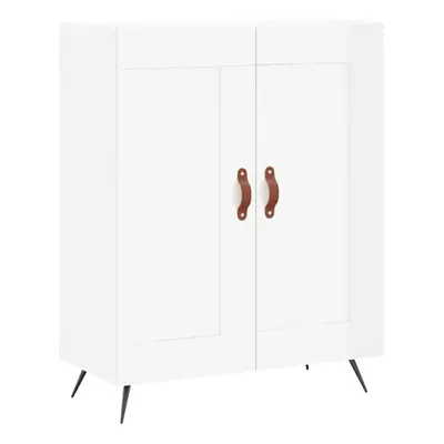 (high gloss white) vidaXL Sideboard Storage Side Cabinet Cupboard Smoked Oak Engineered Wood