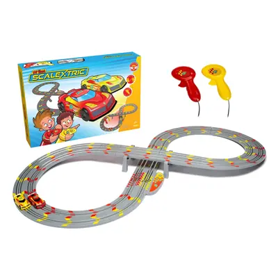 My First Scalextric Racing Track Sets for Kids Ages 3+ - Mains Powered Micro Race Car Set, Toy C