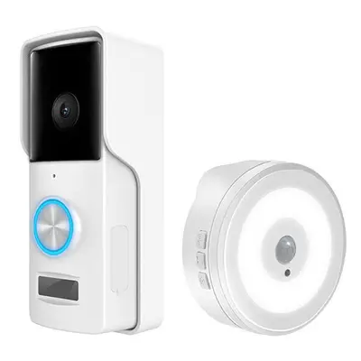 (Doorbell+Receiver) 2MP 1080P Wifi Video Doorbell PIR Motion Detect / Two-way Intercom / Night V