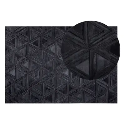 Cowhide Area Rug x cm Black KASAR