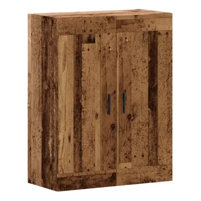 (old wood) vidaXL Wall Mounted Cabinet Hanging Storage Cabinet Old Wood Engineered Wood