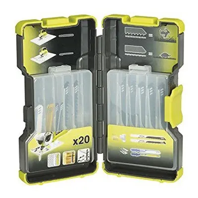 Ryobi RAK20JB Jigsaw Blade Set for T-Shank Jigsaws, Piece