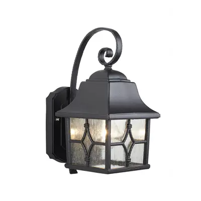 Outdoor IP44 Wall Light Sconce Black LED E27 60W Bulb Outside External d01575