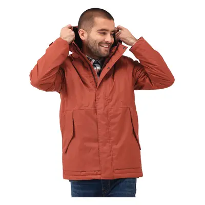 (3XL, Burnt Henna) Regatta Mens Sterlings IV Waterproof Fleece Lined Jacket Coat - Burnt Henna