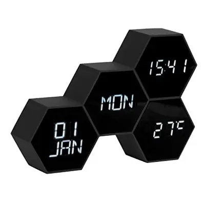 Karlsson Alarm Clocks LED KA5805WD, Rubber, Black, 17,5 x 4,5 x