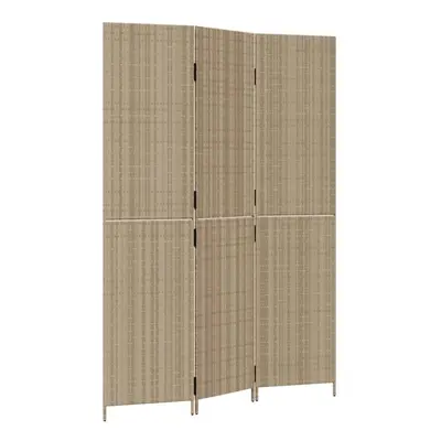 vidaXL Room Divider Panels Privacy Screen Balcony Screen Beige Poly Rattan