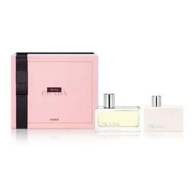 Prada Amber Pcs Set For Women: 1.7 Edp Sp + 3.4 Body Lotion