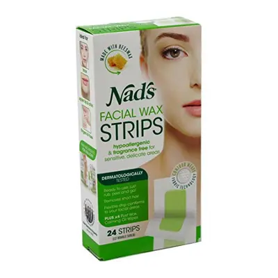 Nads Hair Removal Facial Strips Count (3 Pack)