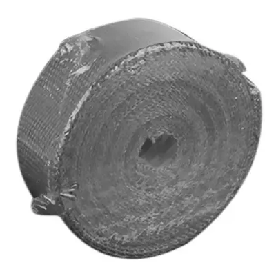 (Grey) 10m Fiberglass Wrap Exhaust Heat Roll Durable Wear-Resistant Shield Tape Insulating Pipe