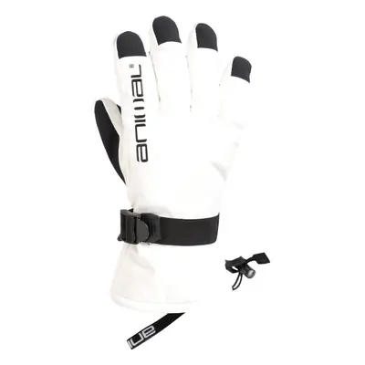 (M, White) Animal Womens/Ladies Flow Ski Gloves