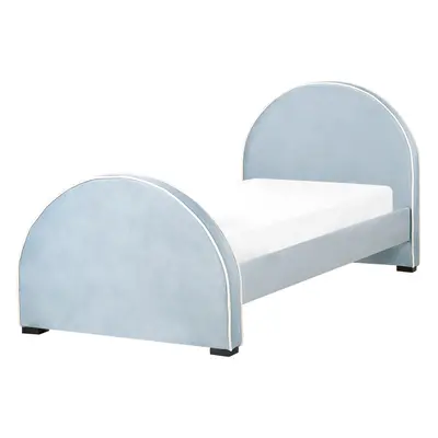 Velvet EU Single Size Bed Blue NOZAY