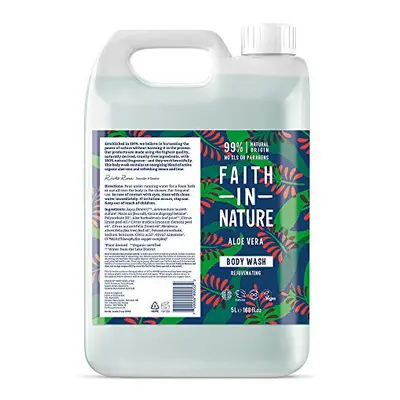 Faith In Nature Natural Aloe Vera Body Wash, Rejuvenating, Vegan and Cruelty Free, No SLS or Par