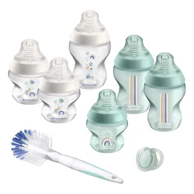 Tommee Tippee Closer to Nature Newborn Baby Bottle Starter Set Green