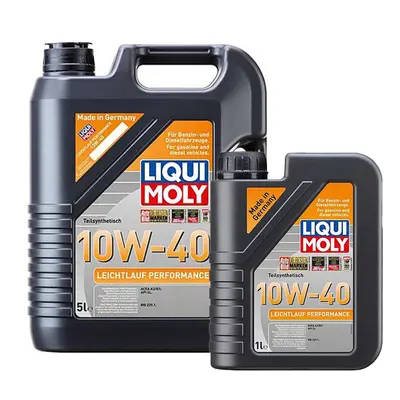 Liqui Moly 10W40 Engine Oil 6L Leichtlauf Performance ACEA A3 B3 MB 229.1