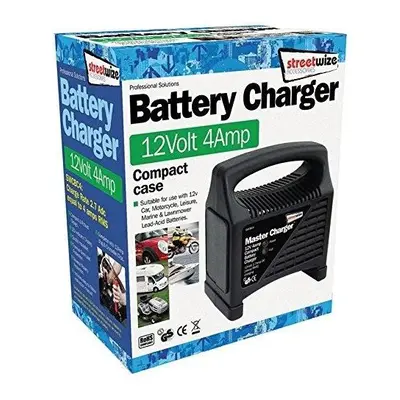 Streetwize SWCBC4 12v Amp Compact Battery Charger Charge Rate 2.8ADC