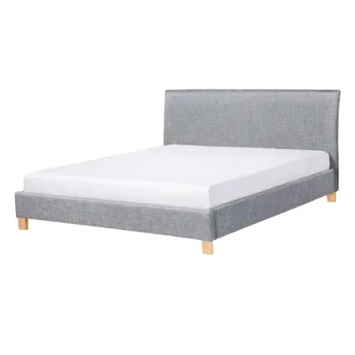 Bed SENNEZ x cm (EU King Size) Fabric Light Grey