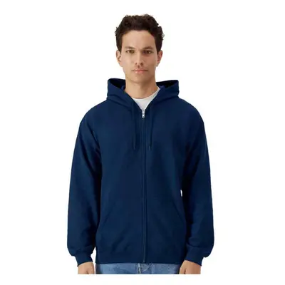 (3XL, Navy) Gildan Mens Softstyle Midweight Full Zip Hoodie