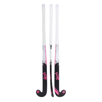 (32in, Black/Pink/White) Kookaburra Wooden Swift Hockey Stick