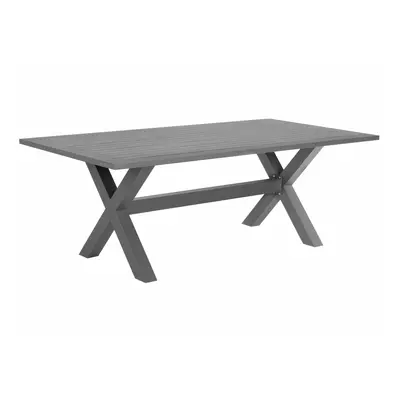 Garden Table Metal Grey CASCAIS