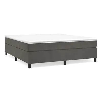 (dark grey, cm/ 6ft super king size) vidaXL Box Spring Bed Frame Mattress Foundation Upholstered