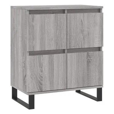 (grey sonoma) vidaXL Sideboard Storage Cabinet Side Cabinet Cupboard White Engineered Wood