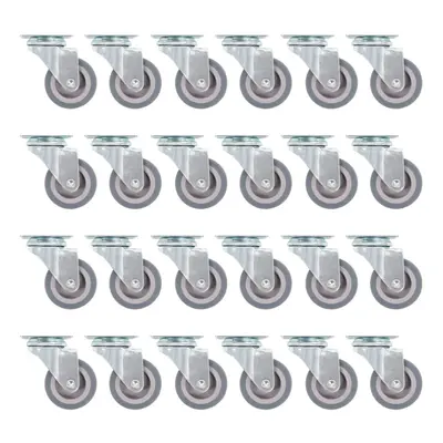 (48 pcs) vidaXL Swivel Casters Trolley Moving Wheels Furniture Caster Trolley Caster