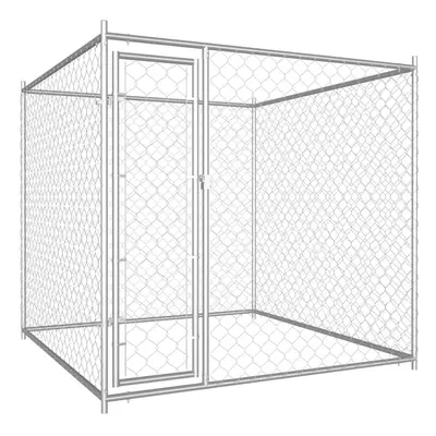 vidaXL Outdoor Dog Kennel Secure Sturdy Stable Pet Supplies Dog House Cage