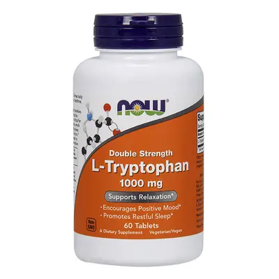 Now Foods, L-Tryptophan, Double Strength, 1,000 mg, Tablets