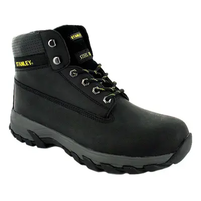 (Black, (Adults')) New Mens/Gents Black Stanley Lace Up Steel Toe Cap Safety Boots. UK Size