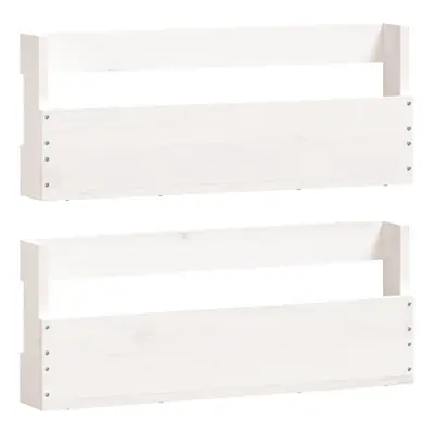 (white, x x cm) vidaXL Wall-mounted Shoe Racks Shoe Storage Shoe Shelf pcs Solid Wood Pine