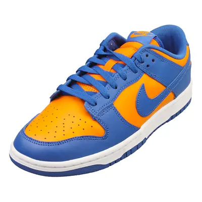 (11) Nike Dunk Low Retro Mens Fashion Trainers in Orange Blue