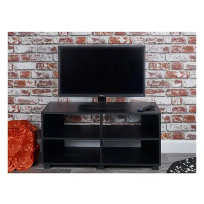 (Black) Wooden TV Stand with Units - Colours