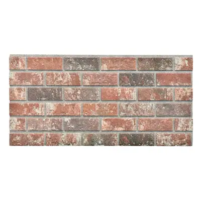 vidaXL 3D Wall Panels with Dark Brown & Grey Brick Design Wall Tile pcs EPS