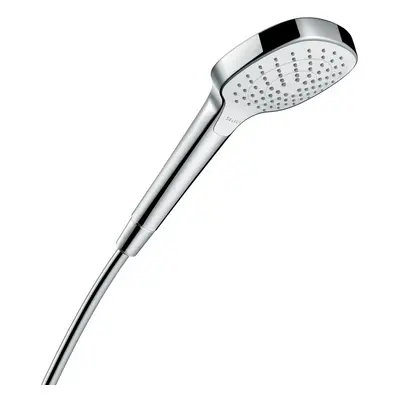 hansgrohe Croma Select E Vario hand shower, spray modes, white/chrome