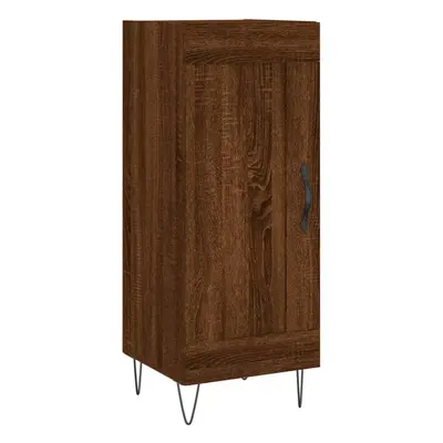 (brown oak) vidaXL Sideboard Storage Cabinet Side Cabinet Cupboard White Engineered Wood