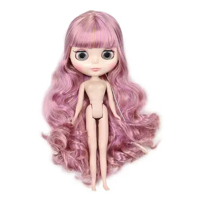 (Pink Hair) Doll Nude joints Different Type Fashion Cute AB Hand Type Hair Color Random Without 