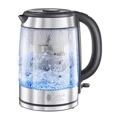 Russell Hobbs Brita Filter Purity Glass 1.5L Electric Cordless Kettle for cleaner, clearer water