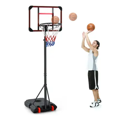 Basketball Backborad Hoop Net Set 193-248cm Adjust Basketball Goal System