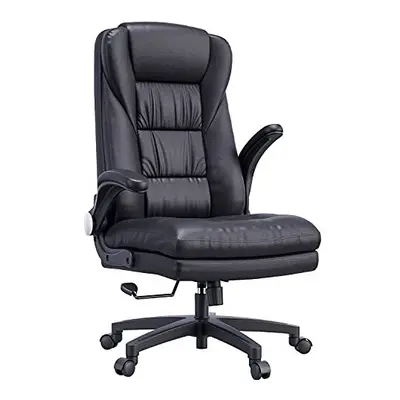 Hbada Ergonomic Executive Office Chair, High-Back PU Leather Swivel Desk Chair, Extra Padded Arm