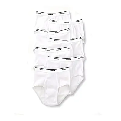 Fruit of the Loom Men's 7-Pack Basic Brief, White, Medium